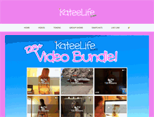 Tablet Screenshot of kateelife.com